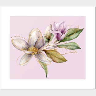 Magnolia Flowers Posters and Art